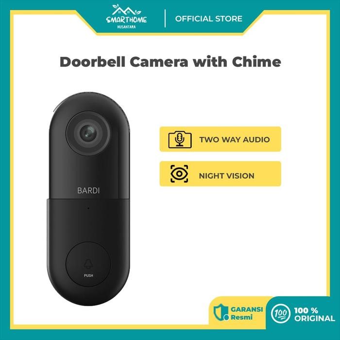 

BARDI Smart AC Wireless Doorbell with Chime - Hitam Sale