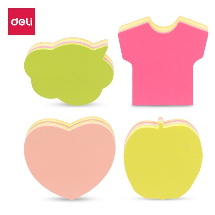 

Bobomart Deli EA03202 Memo tempel - Shape Sticky Notes 76×76mm 3'' - 160lbr 21506