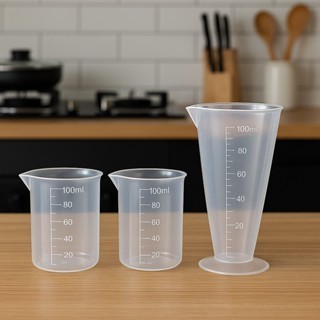 Gelas Ukur Gelas Takar 100 ML Jigger Plastik