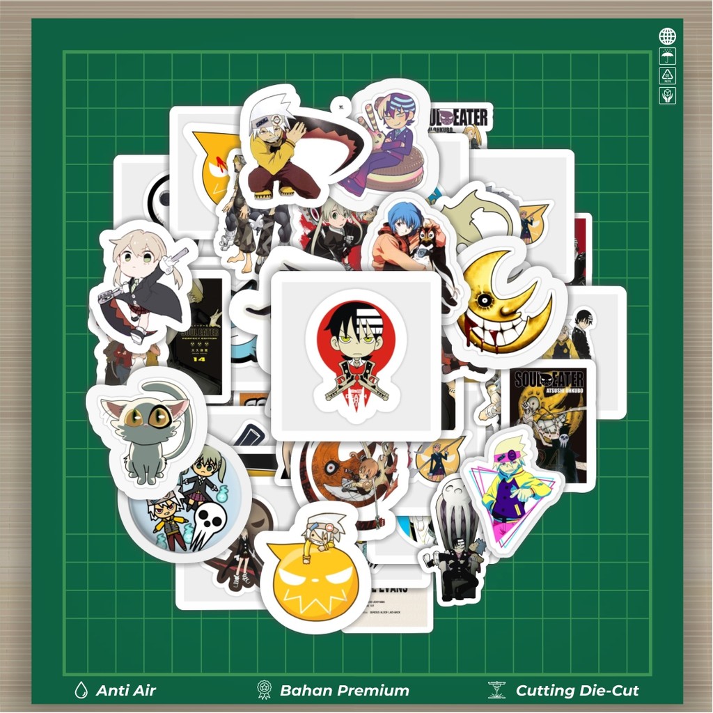 

HOT 50 PCS STIKER Stiker Anime Soul Eater Stiker Fashion Cars Decal Dingin Kartu Album Custom Vinyl Anti Air- Sticker Aesthetic Buku Journal Koper Casing HP Tablet Laptop Helm Motor Botol Minum