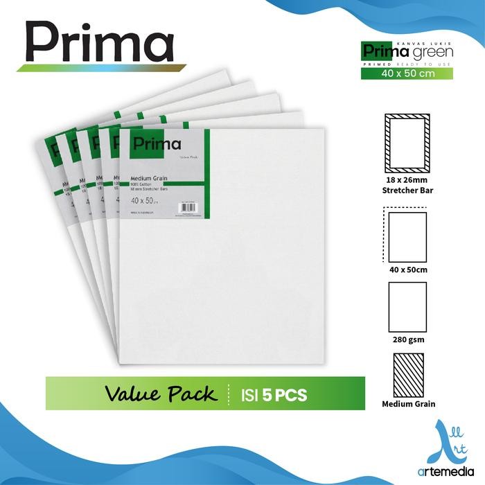

Kanvas Lukis Prima Green 40x50cm Value Set 3 Cotton Canvas - SET 5