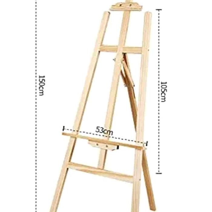

Easel Wooden Kayu Jati Belanda Stand Frame Lukis & Foto 150cm/170cm - Painting Lukisan - 150 Cm