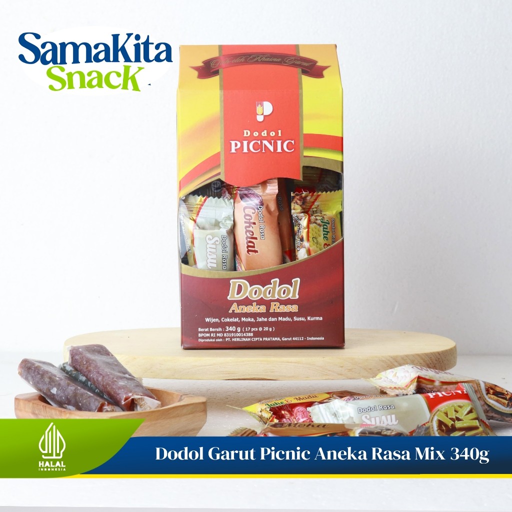 

Dodol Garut Asli Berkualitas Original Makanan Khas Garut - PICNIC Dodol Special Gift 340 Aneka Rasa Brand luxury jelita