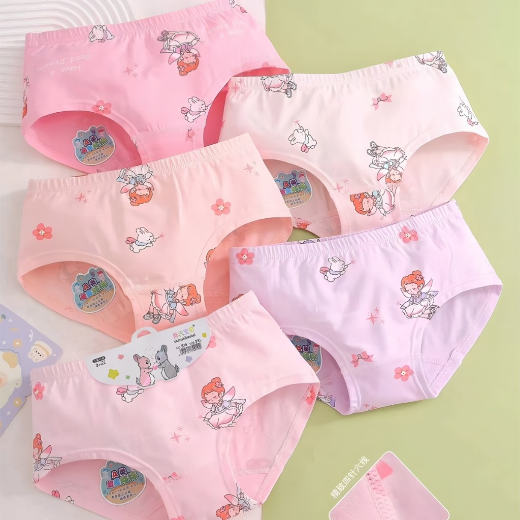 BN38ED Celana Dalam Anak Perempuan 12 Pcs Celana Dalam Anak Cewek 2-12Tahun CD Anak Perempuan 1 Lusi