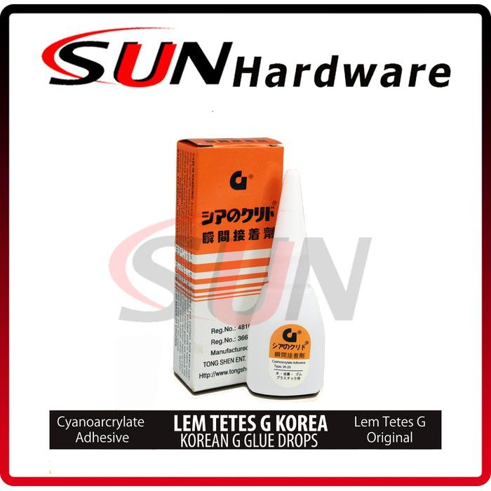 [BERGARANSI] Harga Promo Lem G Korea Tong Shen Serbaguna Super Setan Besi Plastik Fiber Keramik Orig