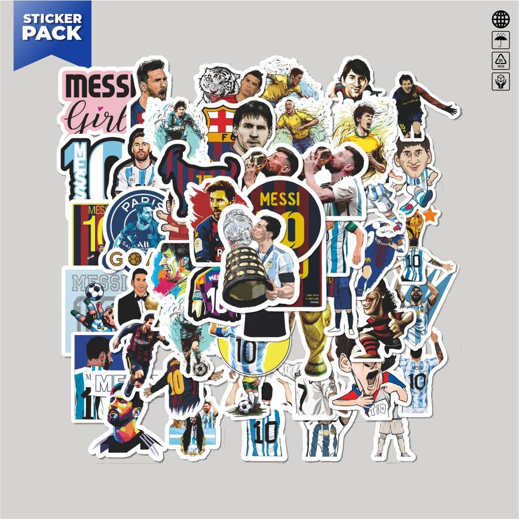 

[100PCS]Stiker Pack Stiker Superstar Sepakbola Aesthetic Vinyl Anti Air Dekorasi Sticker Laptop Buku Journal Koper Helm Casing HP Gitar Helm Skateboard