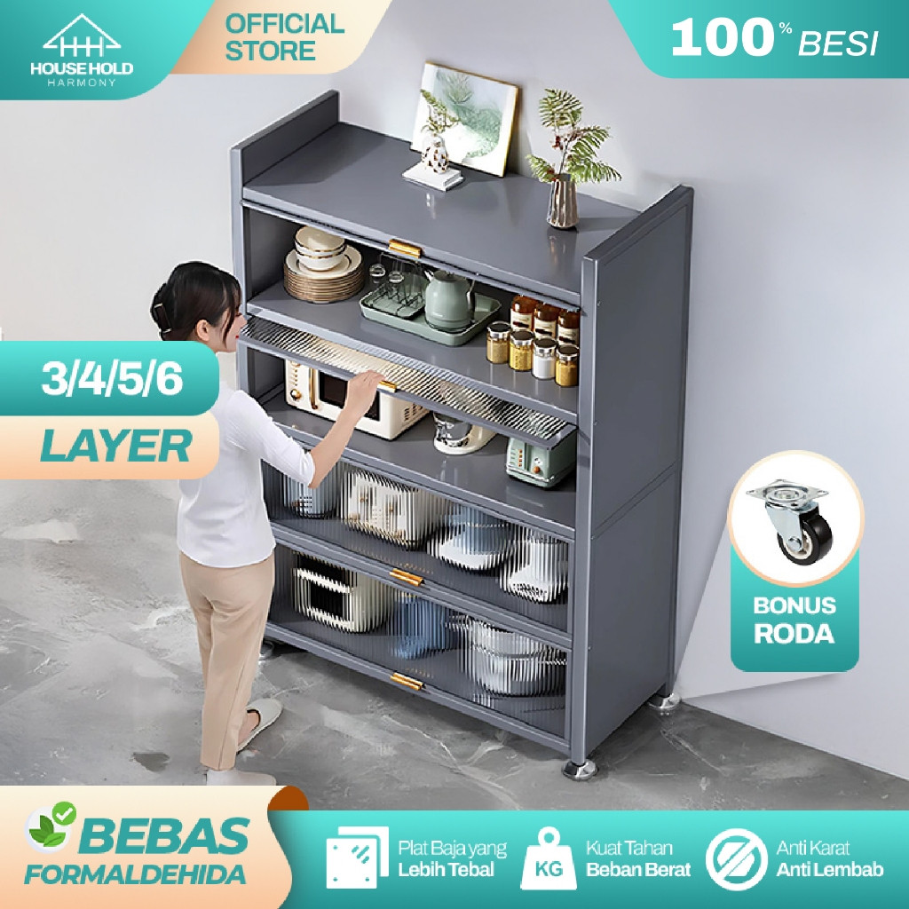 New Lemari Dapur Rak Dapur Minimalis Lemari Dapur Lemari Piring Besi Rak Piring Rak Dapur Besi Serba