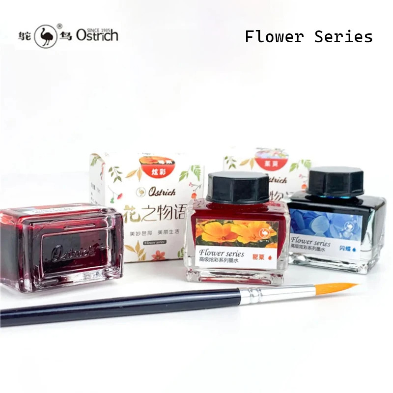 

12/48 Colors 15ml Fountain Pen Ink Multicolour Glass Bottled Writing Calligraphy Chinese Ink Office School Supplies Stationery