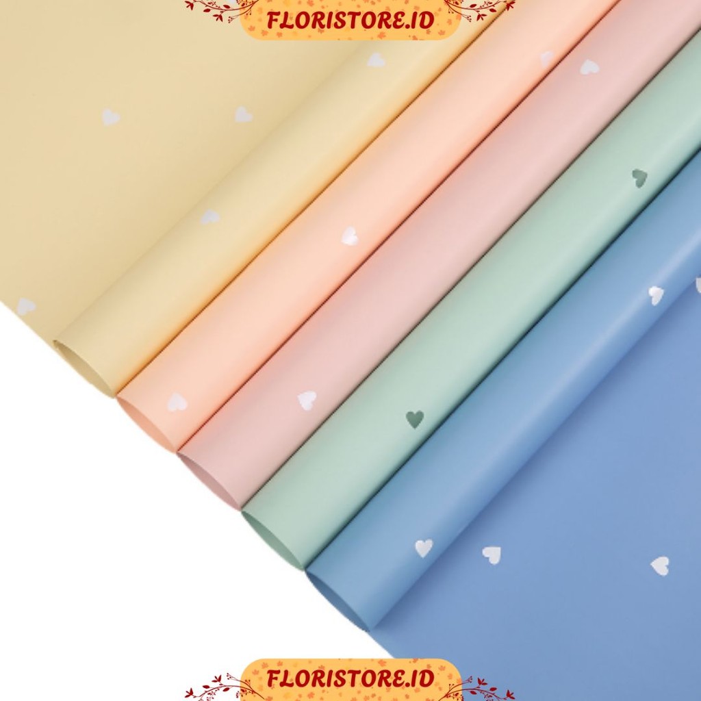 

LOVE PATTERN PAPER / CELLOPHANE / FLORIST PAPER / KERTAS BUKET BUNGA / WRAPPING WRAPPER