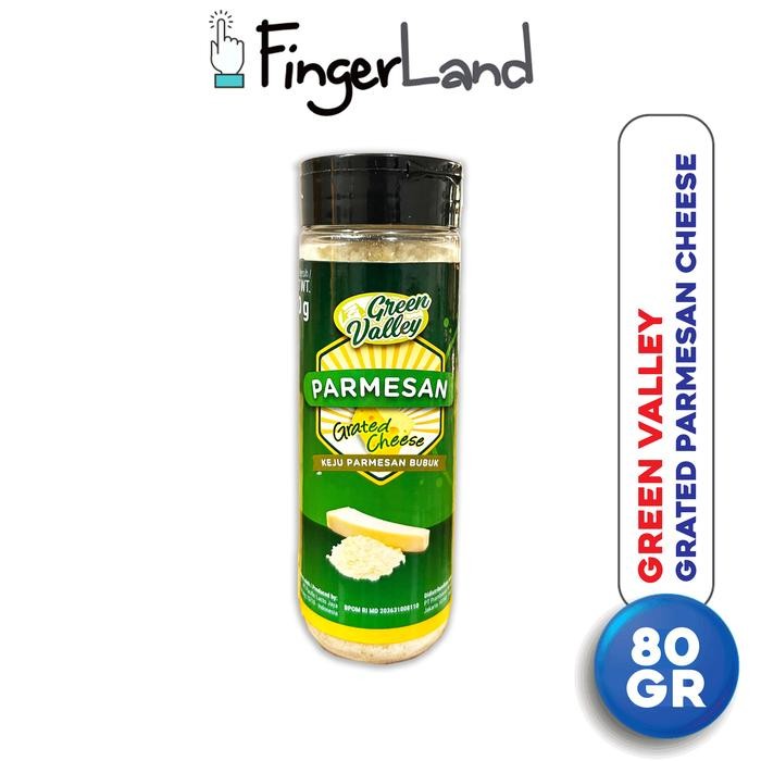

PROMO-[Best Quality] GREEN VALLEY Grated Parmesan Cheese 80 gram Keju Parmesan Parut