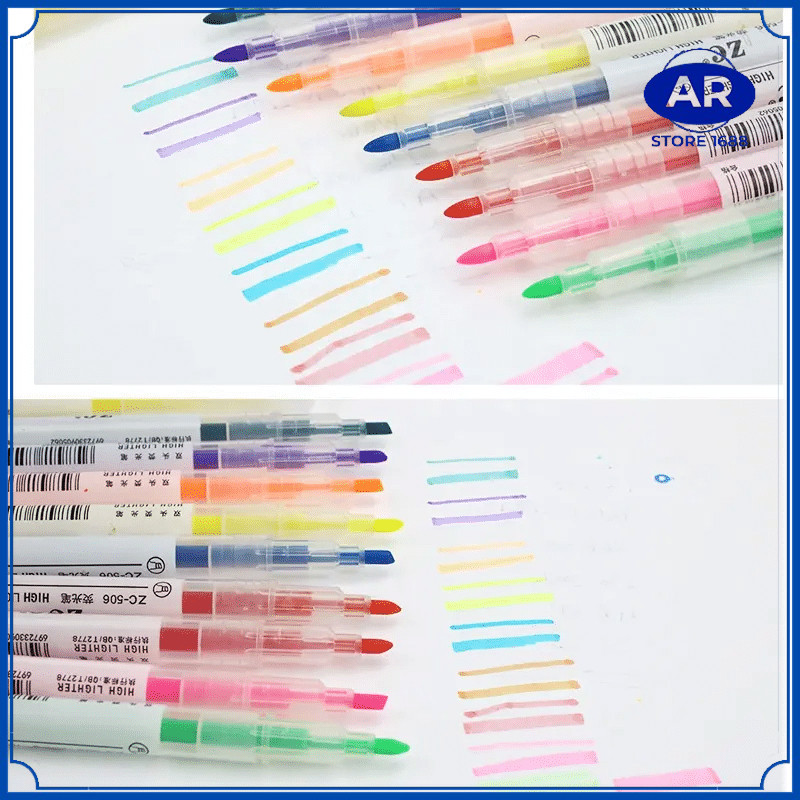 

AR GROSIR STABILO HIGHLIGHTER 2IN SET ISI 6 / PENSIL STABILO WNA WNI 2 SISI