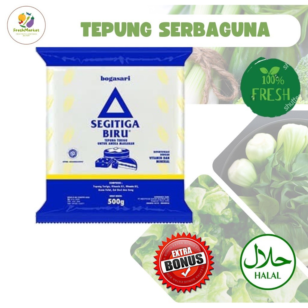 

Tepung Segitiga Biru 500 Gram Sayurinstant