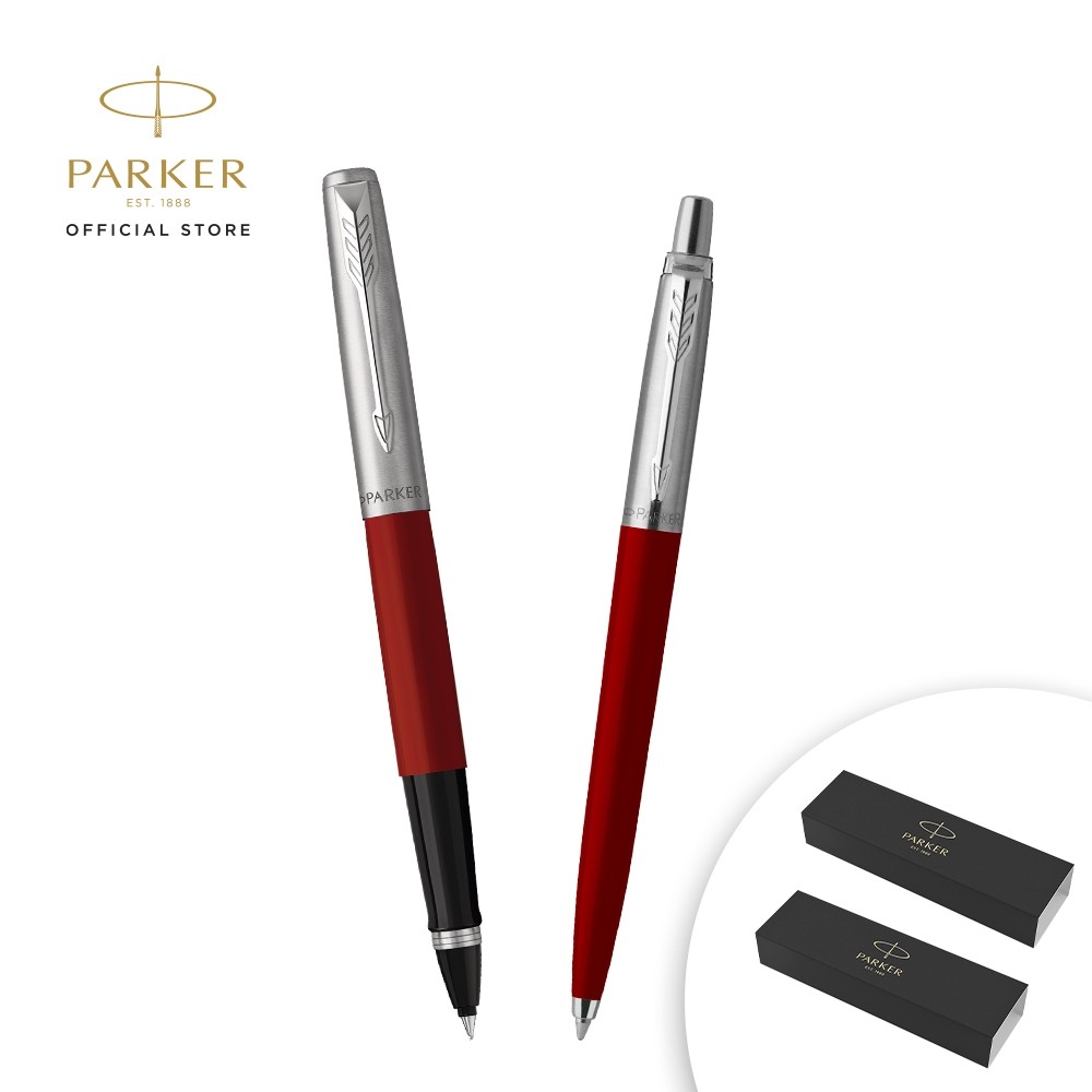 

New FUNtastic Bundling - Parker Jotter Originals Red Rollerball + Jotter Special Red BallpointPremium