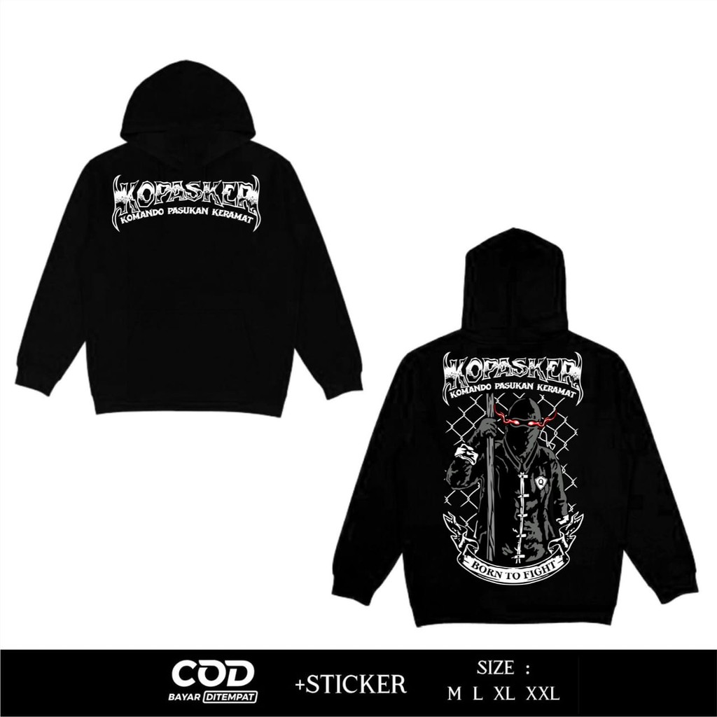 Hoodie-IKSPI-Hoodie Terbaru-Hoodie Terkini-Hoodie IKSPI Kera Sakti Kopasker Komando Pasukan keramat 