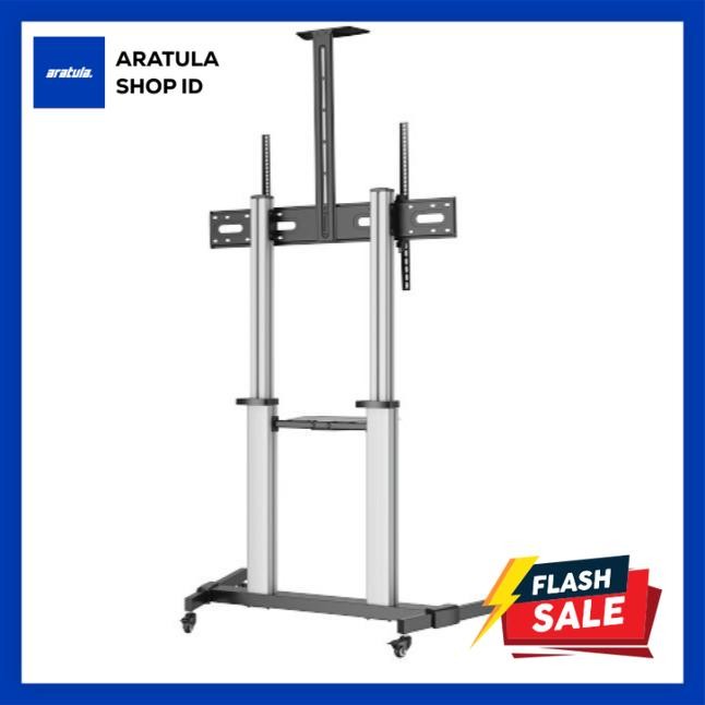 

Heavy-Duty TV Cart Aluminium Oximus TC6620 Bracket Standing Roda Cocok untuk LED TV 60" - 100" Kolom aluminium yang ringan namun tahan lama, dilengkapi dengan pengaturan rotasi, ketinggian, dan kemiringan untuk sudut pandang yang optimal - TC6620 Silver