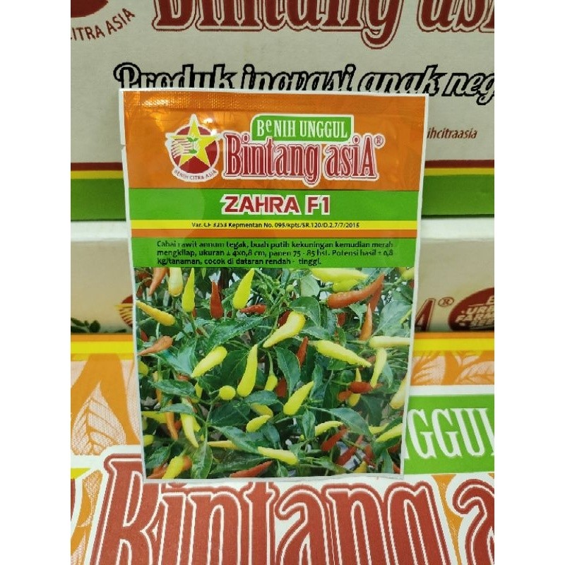 Benih Cabe Rawit ZAHRA F1 10 Gram - Bintang Asia