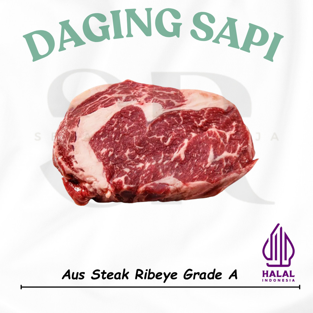 

AUS Beef Ribeye Cube Roll/Daging Steak Sapi Grade A 1 Kg Frozen Tangerang