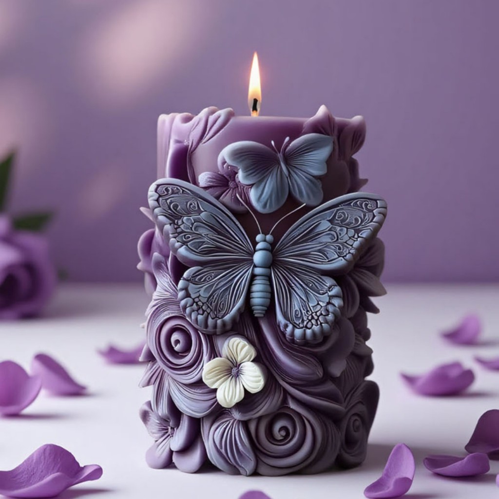 

Aroma Candle Mold Soft Creative Candle Ornament Mold Butterfly Candle Silicone Mold Easy To Make For Scented Candles Making Diy