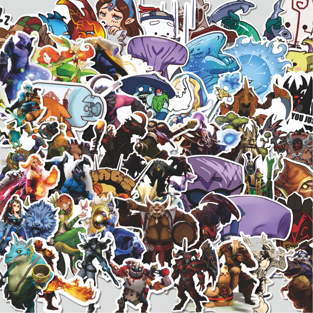 

Stiker Cutting Pack Stiker Defend Of The Ancient - DOTA Series 4 Isi 100Pcs Series Aesthetic Lucu Keren Untuk Koper Bahan Vynil