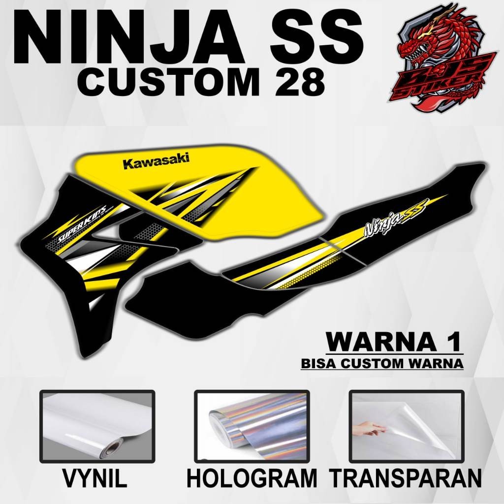 COD Stiker Ninja ss Kawasaki Ninja ss custom 28 - Stiker Sticker Decal Kawasaki Ninja ss  custom 28
