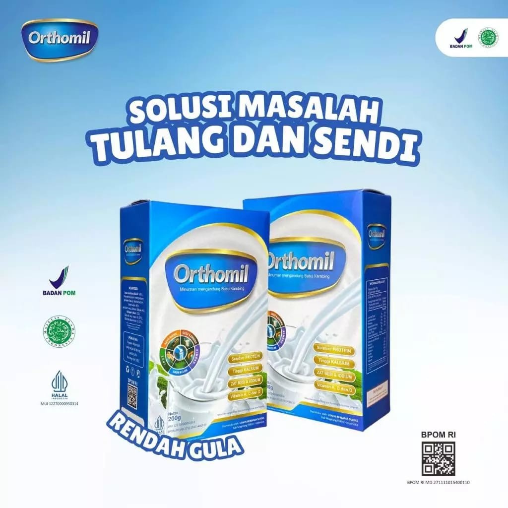 

Orthomil Susu Kambing Herbal Tulang & Sendi | Collagen, Jahe, Kelor, BPOM HALAL 200g