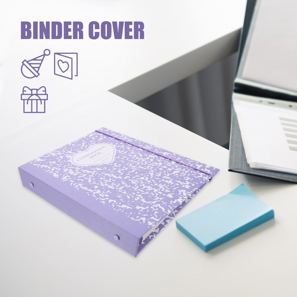 

A5 Binder Cover Photo Album Storage Scrapbooking Cardboard Ring Notebook Covers Document Folder For Files Test Papers Planner