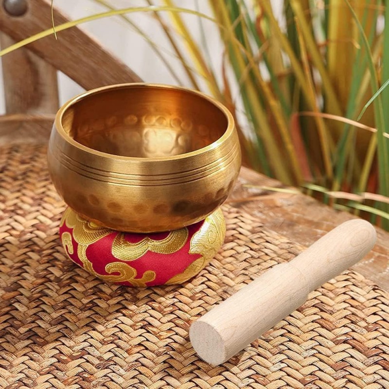 READY Singing Bowl Tibetan Singing Bowl Nepal Lonceng Tibet Buddha Exquisite Healing Bowl Untuk
