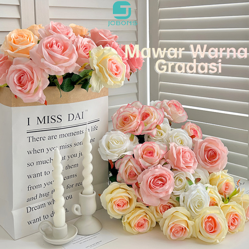 Bunga Mawar Palsu Mawar Palsu / Imitasi Bunga / Dekorasi Ruangan