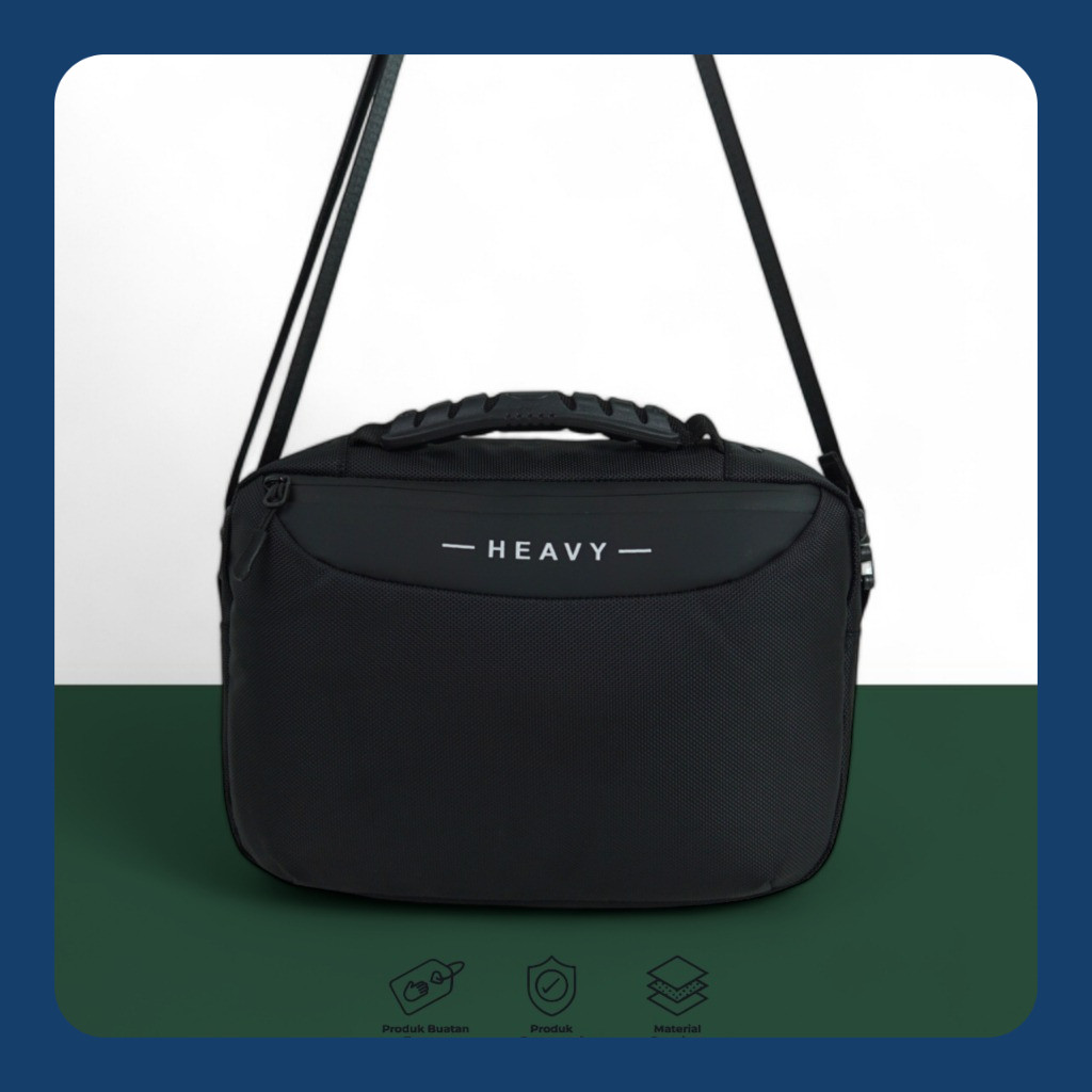 Tas Sling Bag Pria Selempang iPad Tablet | Tas Buku Tenteng Premium Cowok Tahan Air