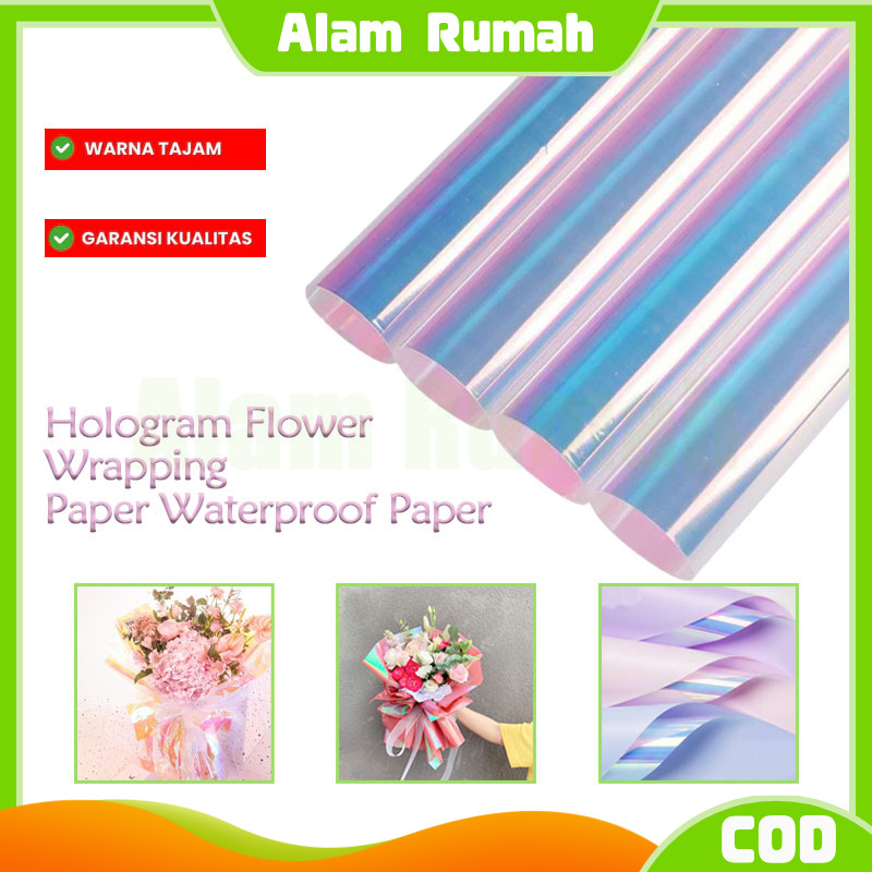 

Flower Paper Wrap Hologram / Kertas Buket Bunga Hologram / Kertas Wrap Bunga Hologram