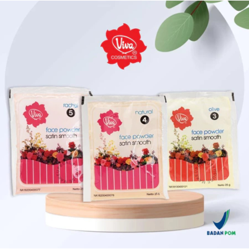 Bedak Refill Viva Bedak Sachet Bedak Tabur Viva Face Powder Satin Smooth Bedak Zak Viva