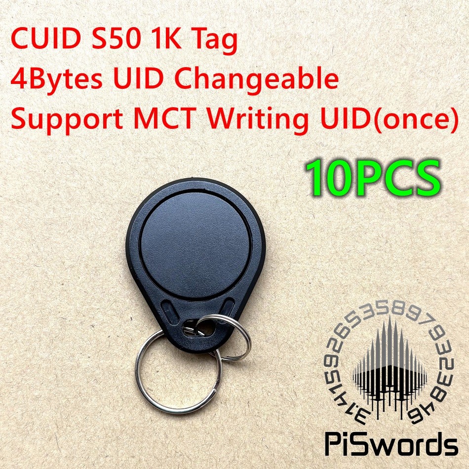 

10PCS Black CUID GEN2 UID changeable NFC Card Tag Block0 Mutable Writeable S50 13.56Mhz Chinese Magic Card By MCT