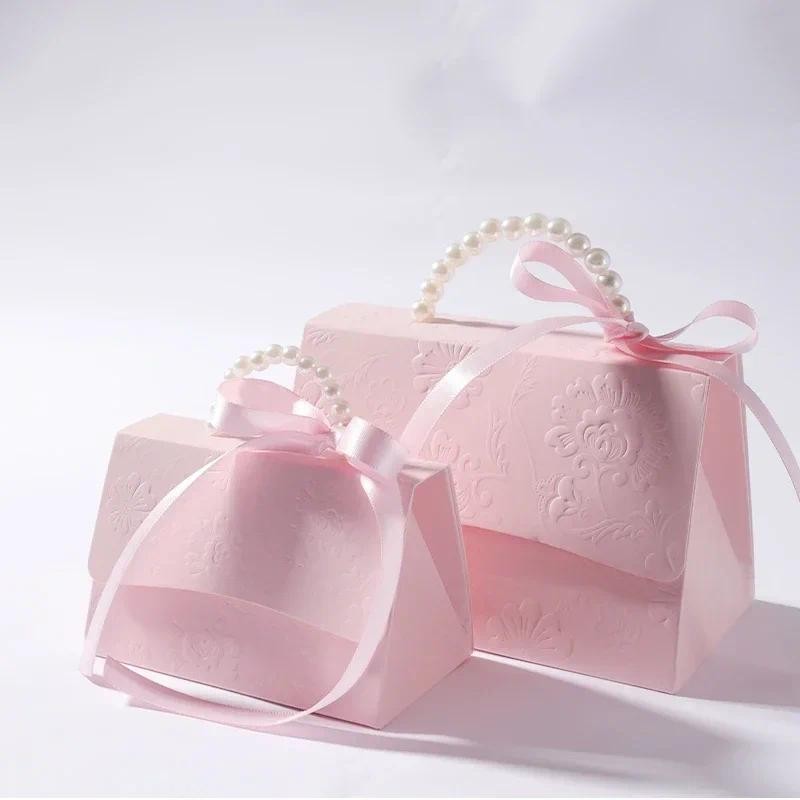 

Letterpress Printing Flower Candy Box Mini Packaging Bags Paper Box For Gift Set Box Small Gift Bags Wedding Favors Party Decor