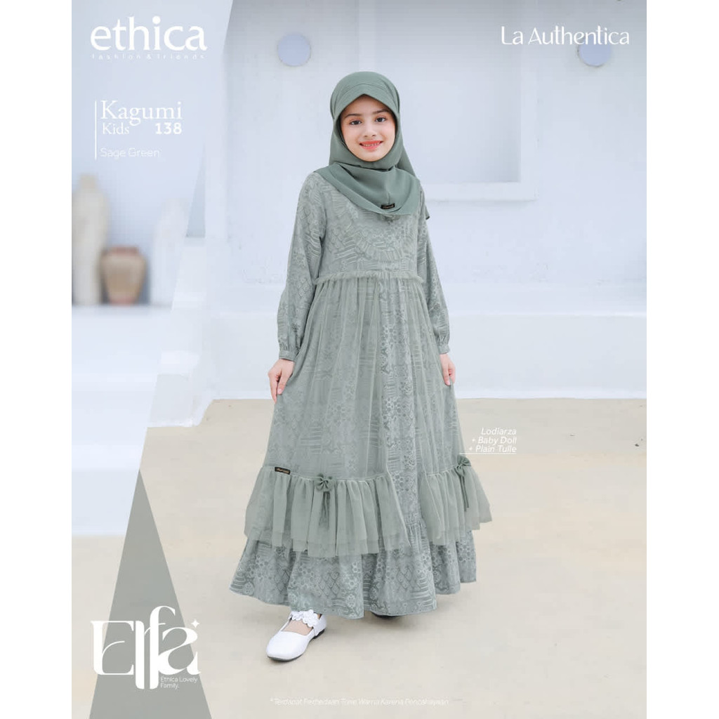 ETHICA GAMIS ANAK KAGUMI KIDS 138 SAGE GREEN