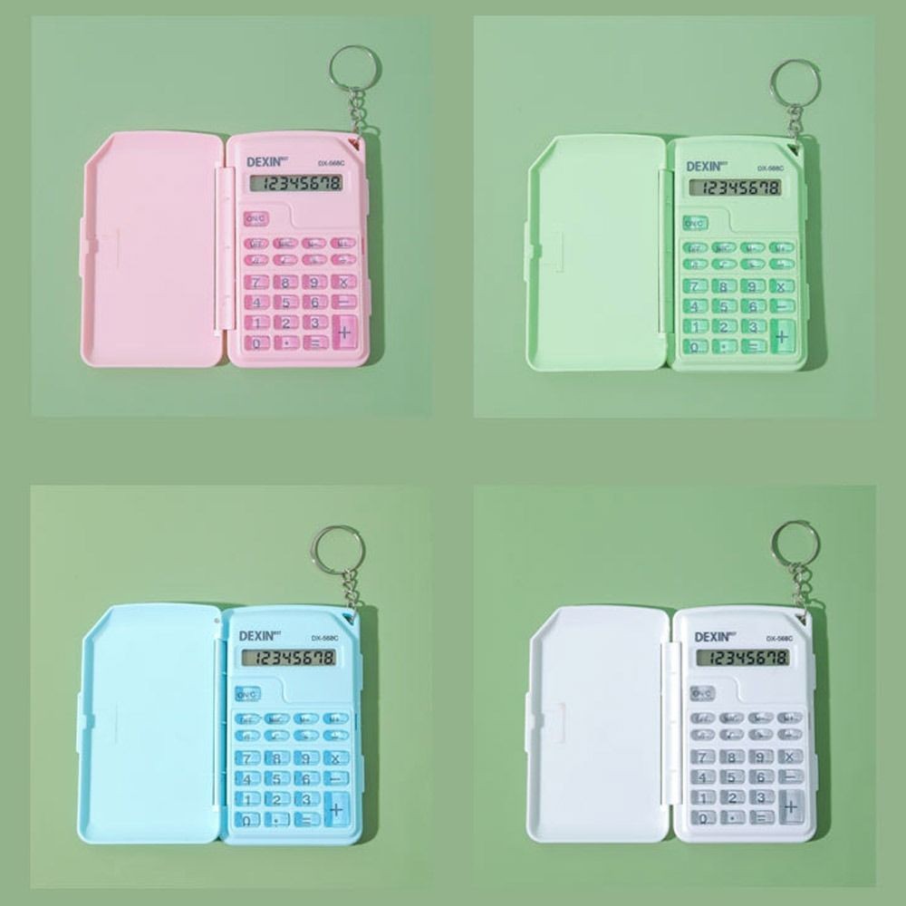 

Professional Plastic Flip Cover Calculator 8-Digit Cute Math Calculator Portable Mini Calculator School