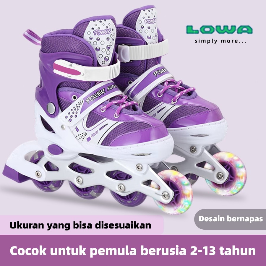 【LOWA】sepatu roda anak perempuan pemula sepatu roda murah anak laki laki 3-12 tahun