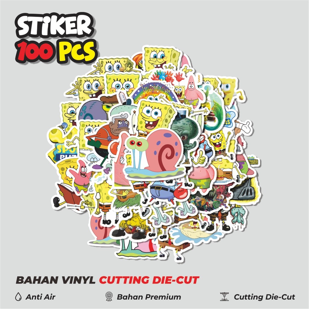 

Terbaru! 50 pcs Stiker Spongebob Squarepants Universe Series Character Mix 2 Dekorasi Lucu Kreatif untuk Notebook, Skateboard, HP