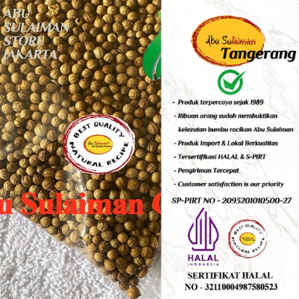 

Ketumbar Hitam Organk 500 Gr / Black Coriander 500 gr Abu Sulaiman Store Tangerang
