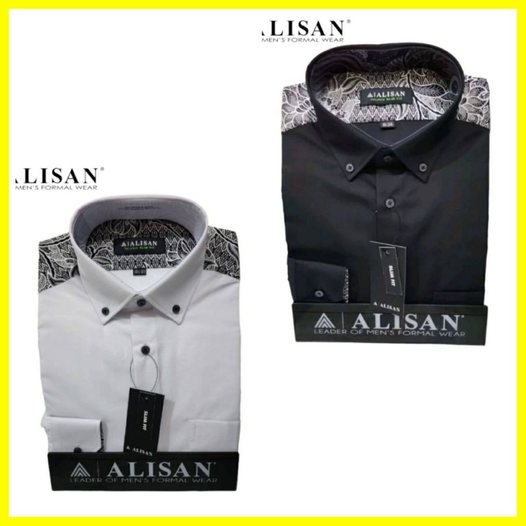 Alisan Batik / Kemeja Alisan Slim Fit / Kemeja Alisan Lengan Panjang / Kemeja Alisan Motif / Alisan 