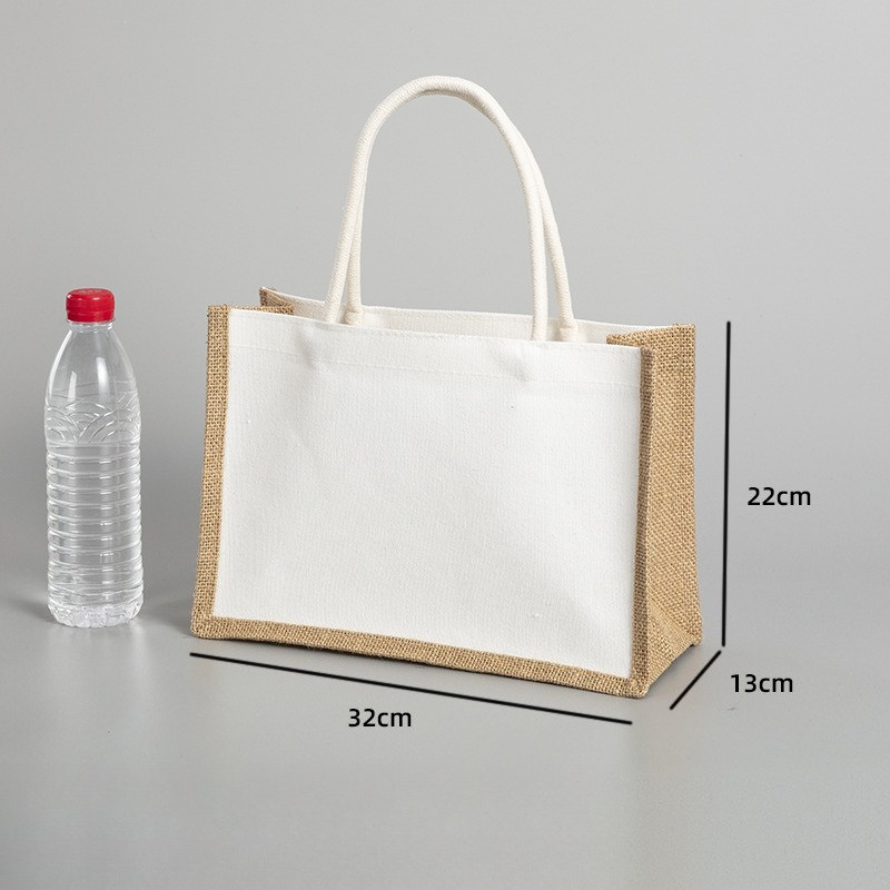 Linen Bags, Linen Jute Tote Bags, Shopping Tote Bags, Birthday Party Gift Bags.