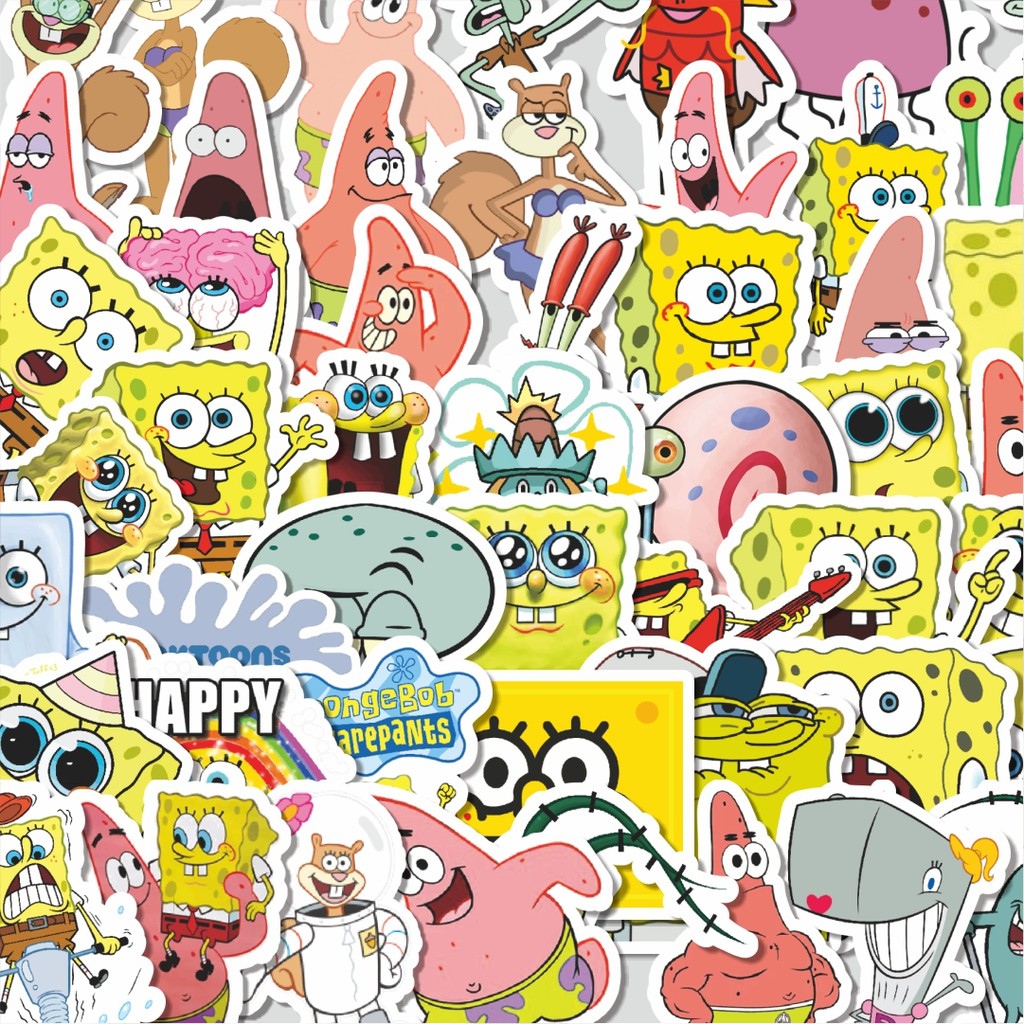 

Stiker Cutting Packtiker Spongebob Squarepants Universe Series Character Mix 1 Isi 100Pcs Series Aesthetic Lucu Keren Untuk Koper Bahan Vynil