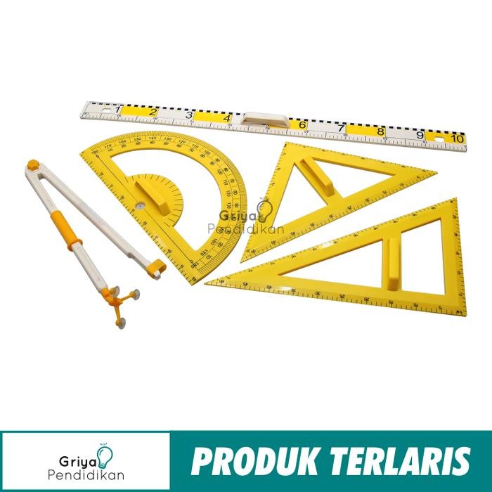 

Set Penggaris, Busur, Jangka Besar Untuk Guru
