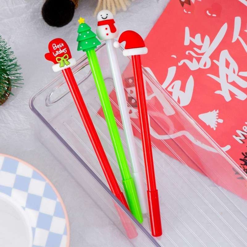 

12Pcs/Lot Cute Kawaii Tree Gloves Hat Gel Pens Black Ink Office Signature Pen Kids School Writing Stationery Gifts