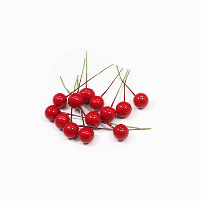 

10mm Simulation Small Red Fruit Small Cherry Small Fruit Red Fruit Christmas Fruit Peony Fruit Simulation Foam Fruit
