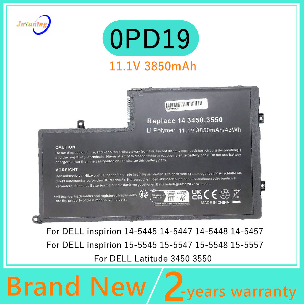 

11.1V 0PD19 Laptop battery For DELL inspirion 14-5445 15-5545 5547 5548 5557 For Latitude 3450 3550 58DP4