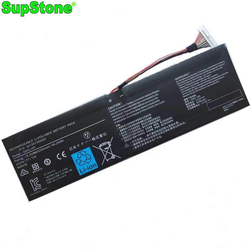 

SupStone New GAG-J40 Battery For Gigabyte Aero 14 (I7-8750H) 14-P64WV6,15 OLED XA,15X-BK4,15-Y9,17HDR SA,15G YB,17X WB,15-X9
