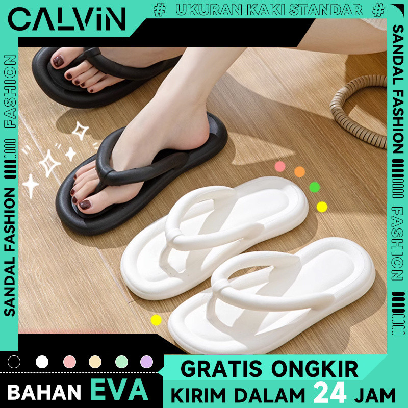 Sendal jepit karet wanita murah Sendal jelly wanita korea kekinian perempuan cewe empuk EVA