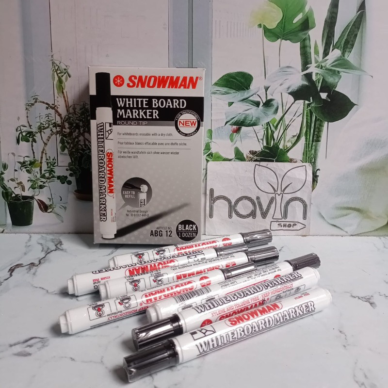 

(1 pc) SPIDOL SNOWMAN WHITEBOARD MARKER bisa di hapus