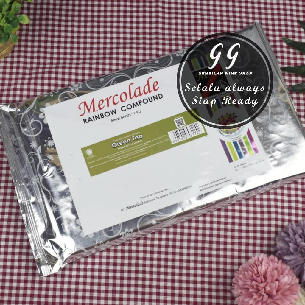 

MERCOLADE GREEN TEA Compound 1 KG The Hijau Greentea Chocolate Cokelat Coklat Matcha