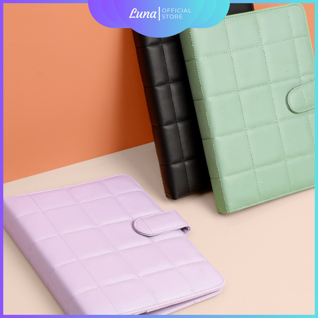 

Binder Motif Puffy Fancy Colors Binder A5 Ring 20 Binder Kulit A5 Motif Kotak Kotak